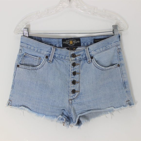 LUCKY BRAND High Rise Shortie ButtonFly Jean Short - Picture 7 of 7